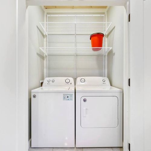 A washer and dryer are available for your use!