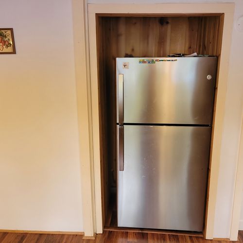 Kitchen:  the kitchen fridge