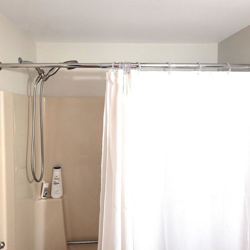 BATHROOM #1:  Private ensuite full bathroom for Bedroom #1, with a walk-in shower.