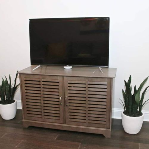 Kick back & stream your favorites on the large smart TV.