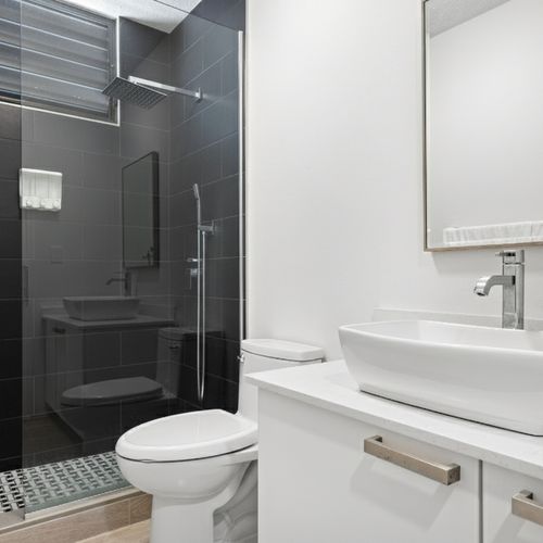 Contemporary design and immaculate cleanliness guaranteed.