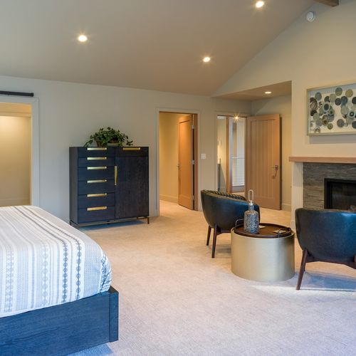 Large walk-in closet and ensuite bathroom in the Main Suite.