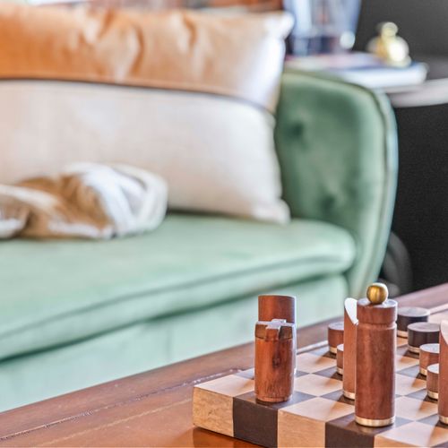 Slow down and enjoy a game of chess during your stay.