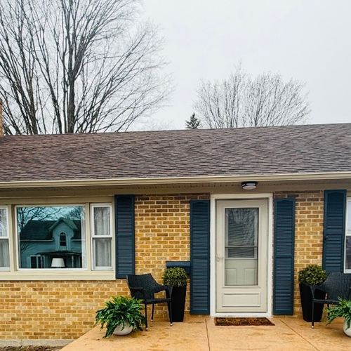 Exterior:  the front of the house