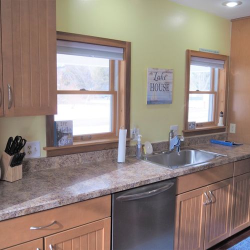 Kitchen:  large and convenient with all appliances!