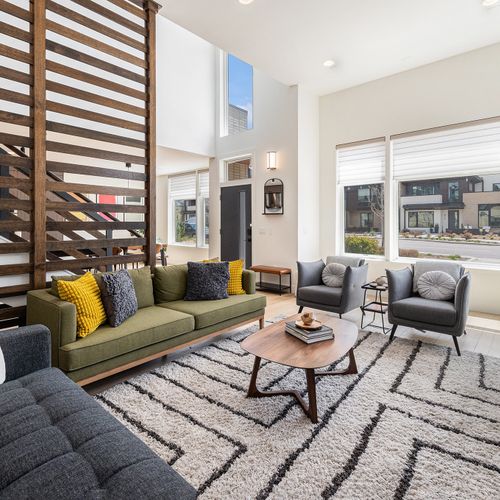Effortless sophistication is the theme of our living room.