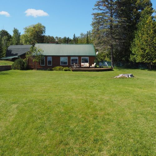 Exterior:  another view of the large backyard.