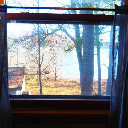 Bedroom #4 (second floor):  includes a twin on full bunk bed, ceiling fan, closet, and a great lake view!
