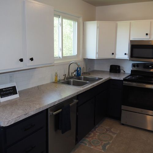 Kitchen: the home has an updated kitchen with all appliances including a dishwasher and a cute little coffee bar.