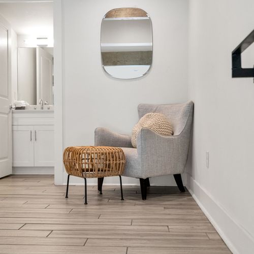 A quiet corner to unwind — perfect for reading or relaxing in peace.