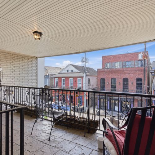 Relaxed outdoor perch perfect for soaking in the surroundings.