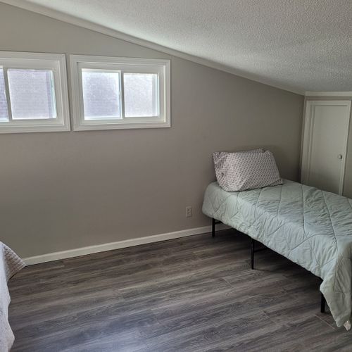 Loft:  there is an upstairs loft area with a full-size bed and a twin bed.