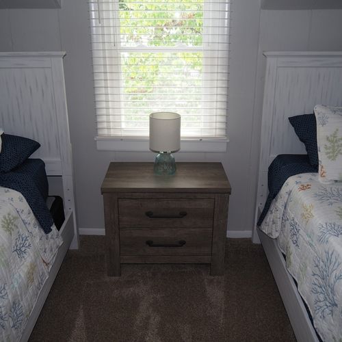 Bedroom #6 (second floor):  has two twin beds, thus sleeping 2 people.