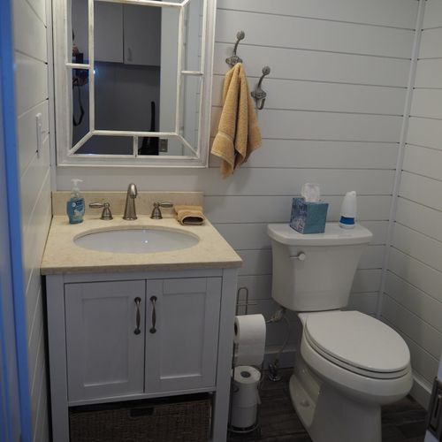 Bathroom #2:  half-bathroom on the main floor.