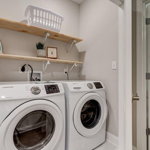 In-unit washer & dryer — pack light & stay as long as you like.