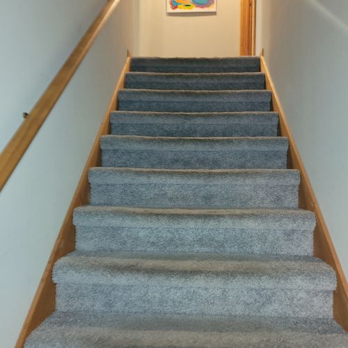 STAIRS:  These are the stairs up the second floor.  All photos from this point on are from the second floor.