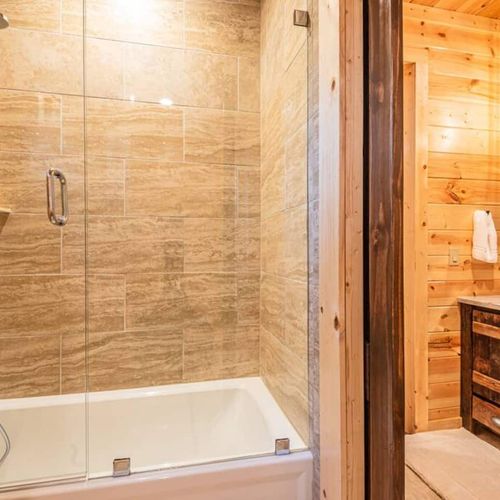 The shared shower.