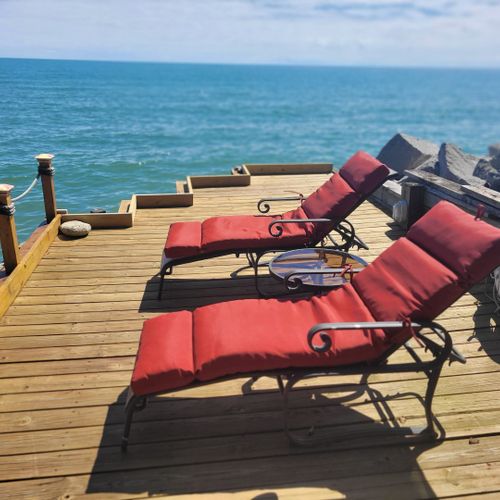 Overall:  the private deck on lake huron!