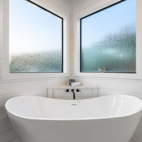 An oversized soaking tub!