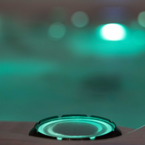 Stay out a little longer—built-in lighting means the hot tub’s ready whenever you are.