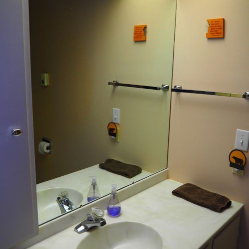 Bathroom #1 (second floor):   full bathroom on the second floor.