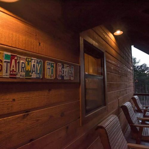 Rocking chairs on the front porch are a perfect way to start your morning!