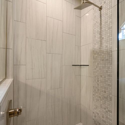 The private bathroom.