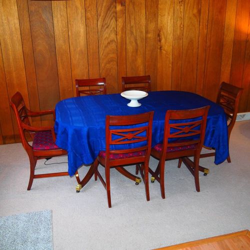 Dining room:  features nice casual dining table with seating for 6 adults.