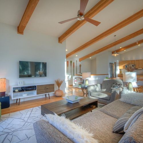 Living room with a Smart TV