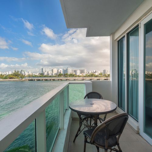 Step out to stunning lagoon and ocean view