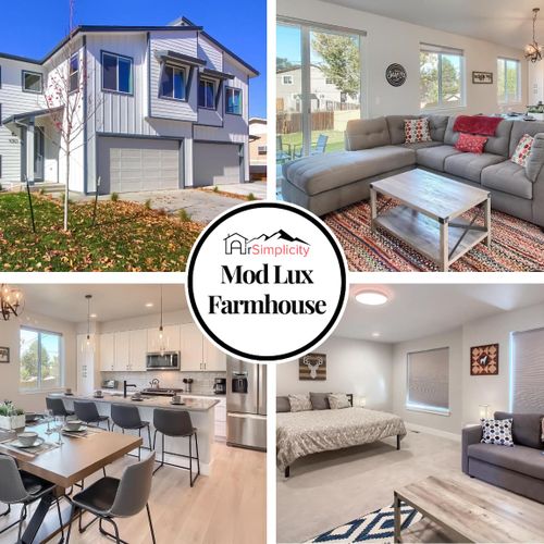 Indulge in luxe comfort at our mod-farmhouse duplex suite in nw denver!