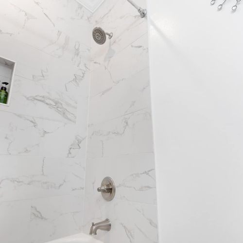 First full bathroom stocked w/ complimentary body wash, shampoo & conditioner.