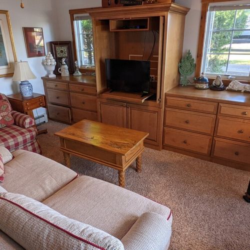 Tv room:  there is a fun and comfortable "television room" near the end of the driveway in what was once the garage.