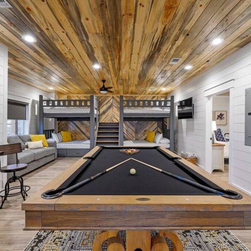 A pool table and additional seating!
