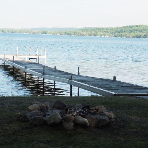 Exterior:  the private dock on big platte lake