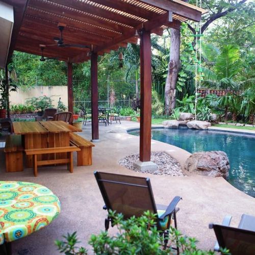 Daytime pool area