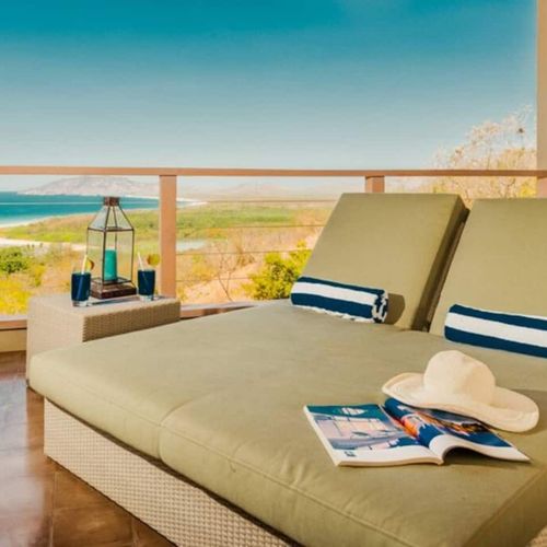 Lounge chairs on private balcony