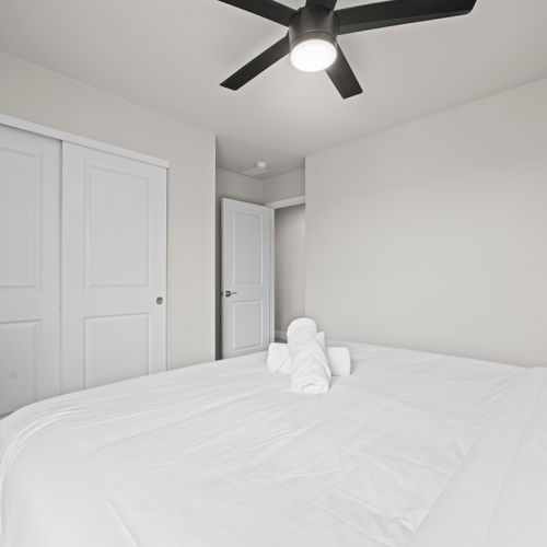 Stretch out in a king bed made for deep sleep.