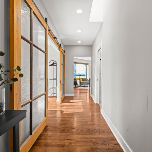 Plenty of natural light and clean, modern finishes.