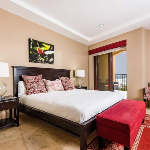 Watch the ocean from the balcony just steps away from your bed.