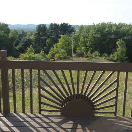 Exterior:  another view of the hills from the deck.