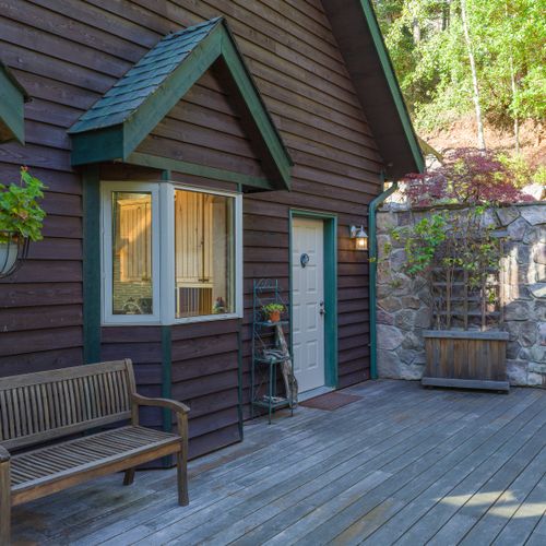 The entryway with a digital keypad is through the Laundry/Mud Room