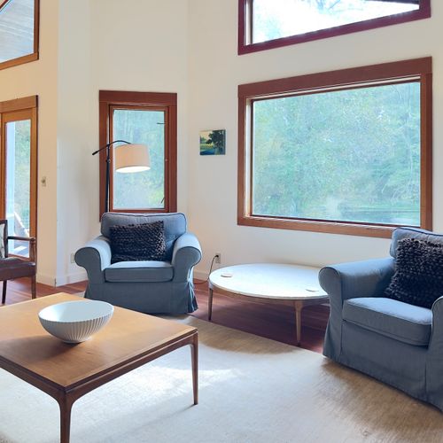 Comfortable seating and game tables for family gatherings