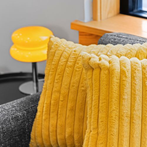 A pop of sunshine to brighten your stay.