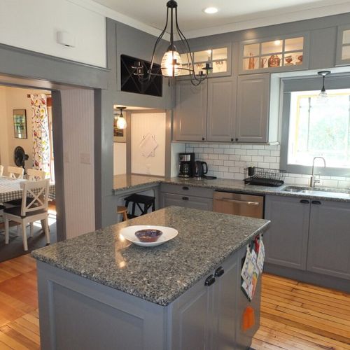 Kitchen:  another angle, looking out towards the dining area.
