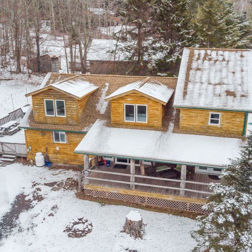 View of Mountain Chalet from above