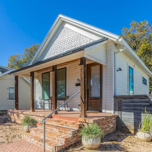 Front View, Off Street Parking on Side