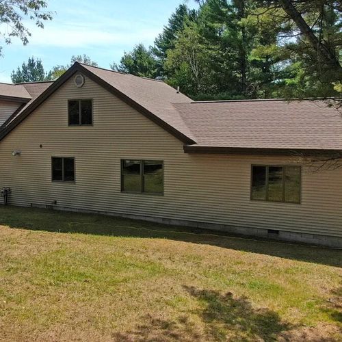 Exterior:  the backyard of the property