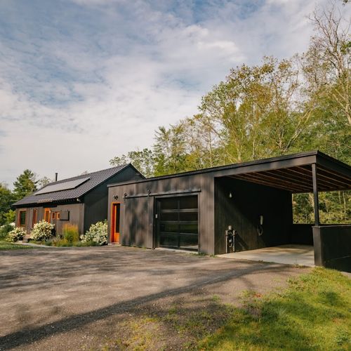 Convenient car port with an available EV charging station