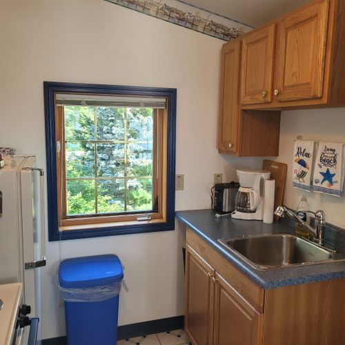 Kitchen:  the kitchen, which includes all appliances except for a dishwasher